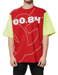 Dolce & Gabbana Baumwoll-T-Shirt für Herren mit mehrfarbigem Logo und Rundhalsausschnitt