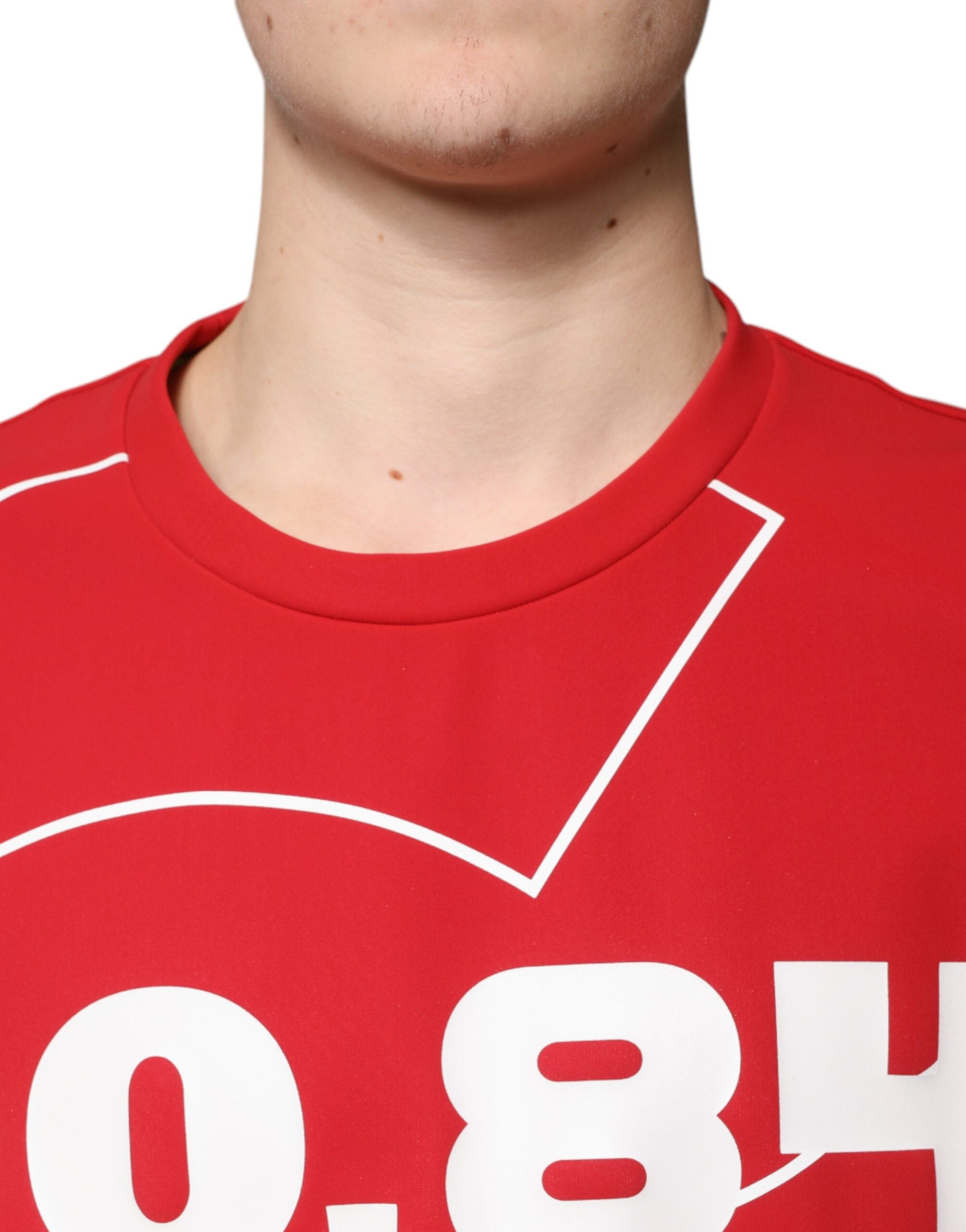 Dolce & Gabbana Baumwoll-T-Shirt für Herren mit mehrfarbigem Logo und Rundhalsausschnitt