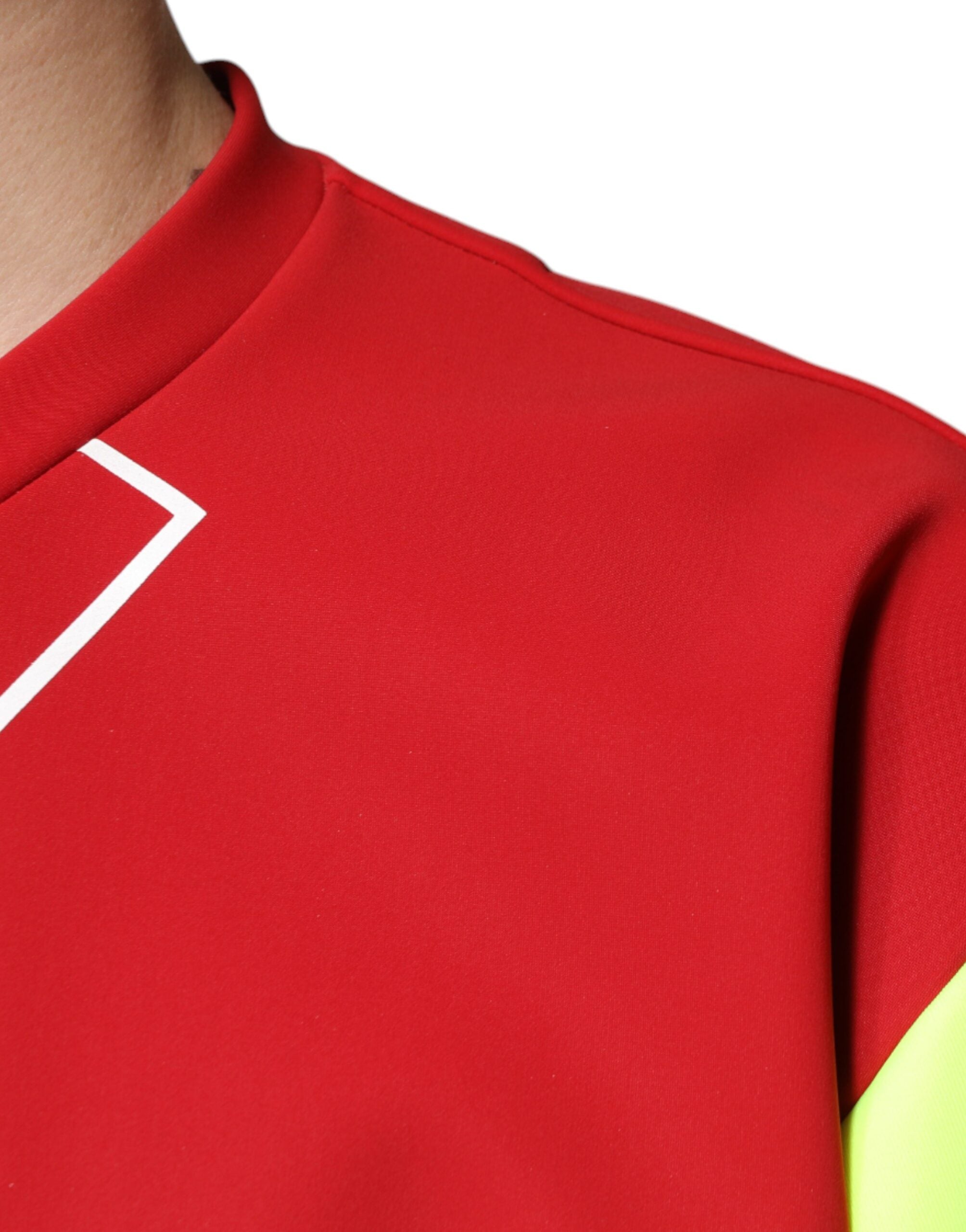 Dolce & Gabbana Baumwoll-T-Shirt für Herren mit mehrfarbigem Logo und Rundhalsausschnitt