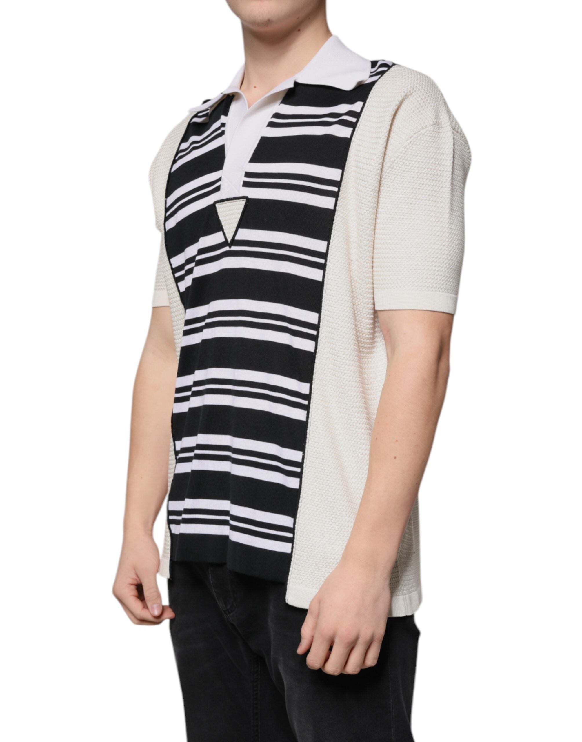 Dolce & Gabbana Poloshirt met gestreepte kraag in meerdere kleuren