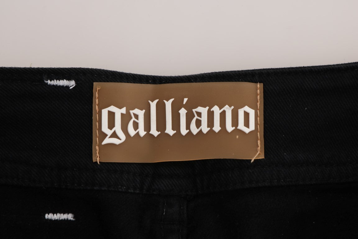 John Galliano Grey Wash Baumwoll-Stretch Jeans im Regular Fit