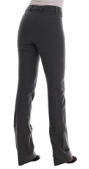 Ermanno Scervino Grijze Wollen Slim Stretch Broek