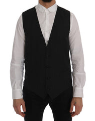 Dolce & Gabbana Grijs Wollen Stretchvest