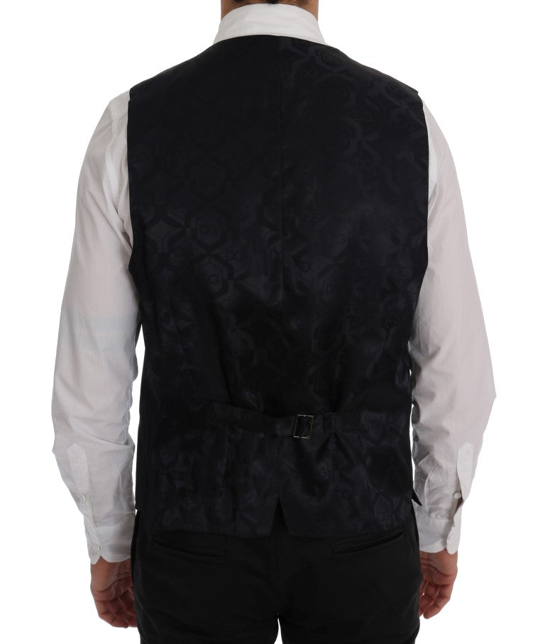 Dolce & Gabbana Grijs Wollen Stretchvest