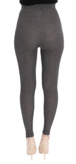Dolce & Gabbana Graue Strumpfhose aus Kaschmir-Stretch