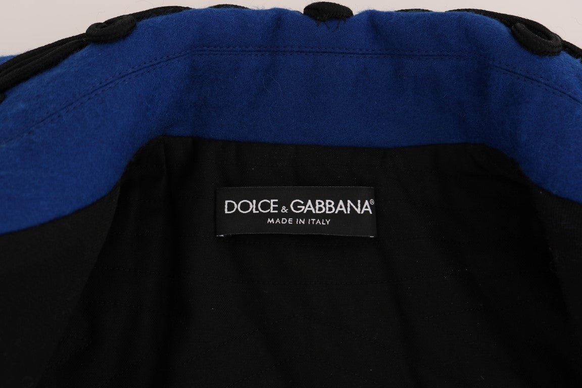 Dolce & Gabbana Schwarze Trenchjacke aus Wolle