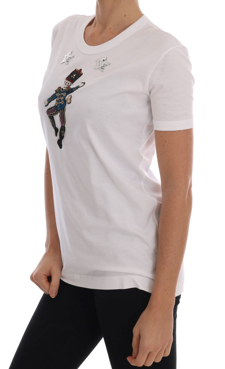 Dolce & Gabbana Weißes Baumwoll-Märchen-T-Shirt