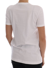 Dolce & Gabbana Weißes Baumwoll-Märchen-T-Shirt