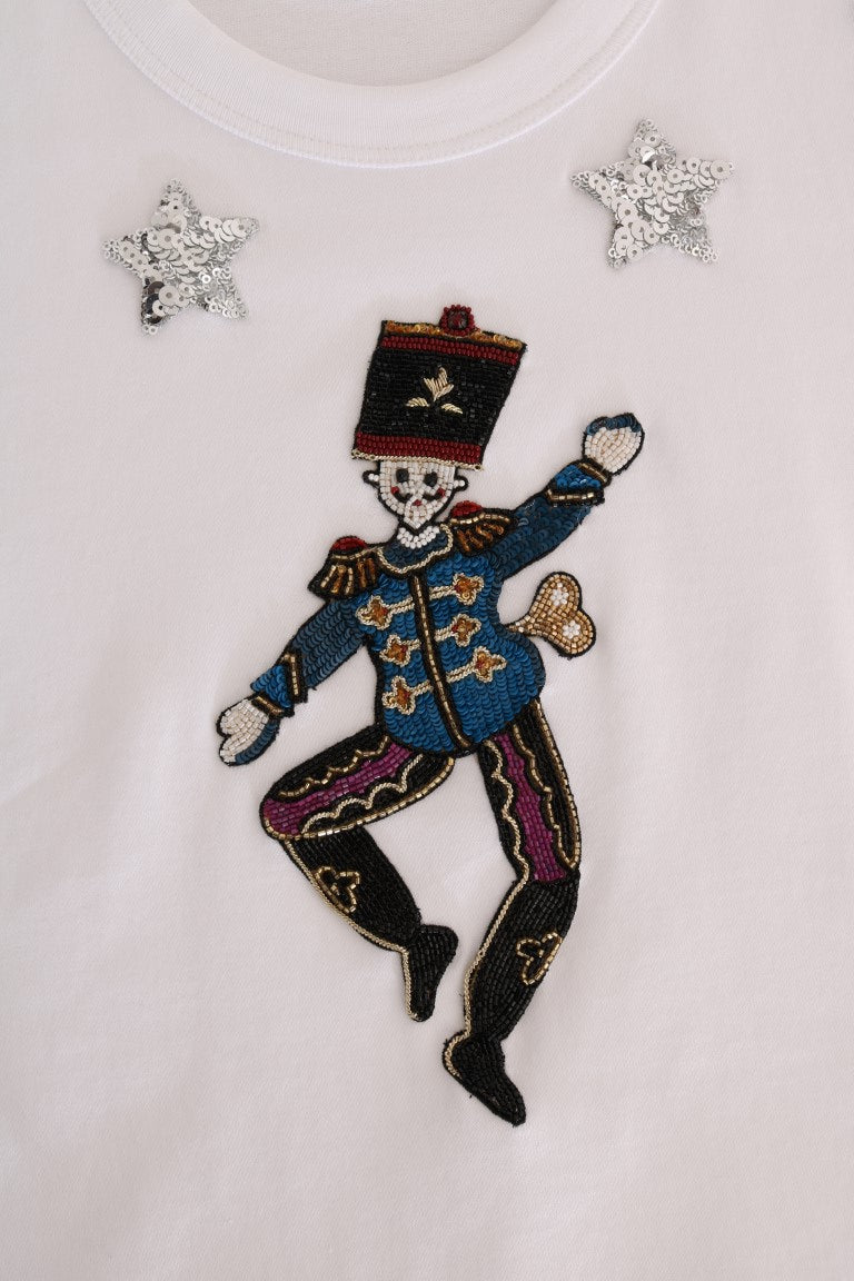 Dolce & Gabbana Weißes Baumwoll-Märchen-T-Shirt
