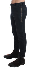 Costume National Blauwe Katoenen Slim Jeans