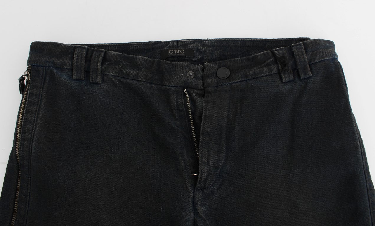 Costume National Blauwe Katoenen Slim Jeans