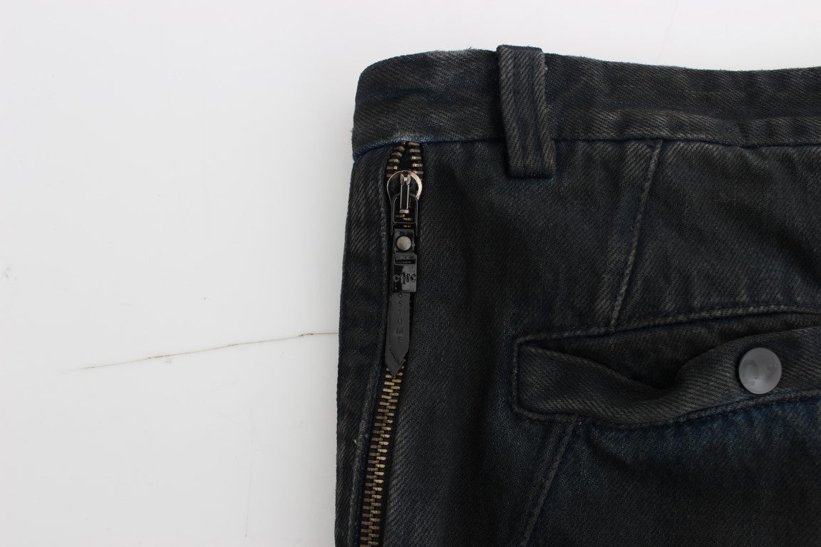 Costume National Blauwe Katoenen Slim Jeans