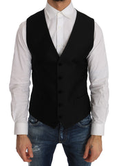 Dolce & Gabbana Weste mit schwarzen Tupfenmuster
