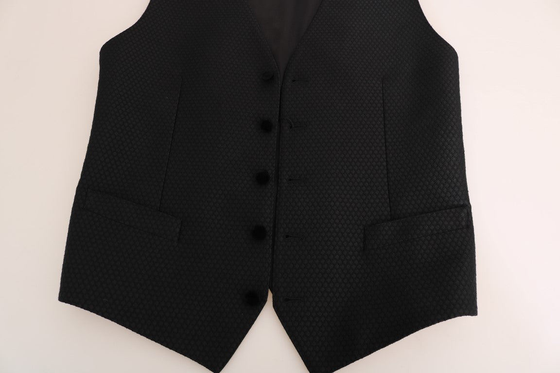 Dolce & Gabbana Weste mit schwarzen Tupfenmuster