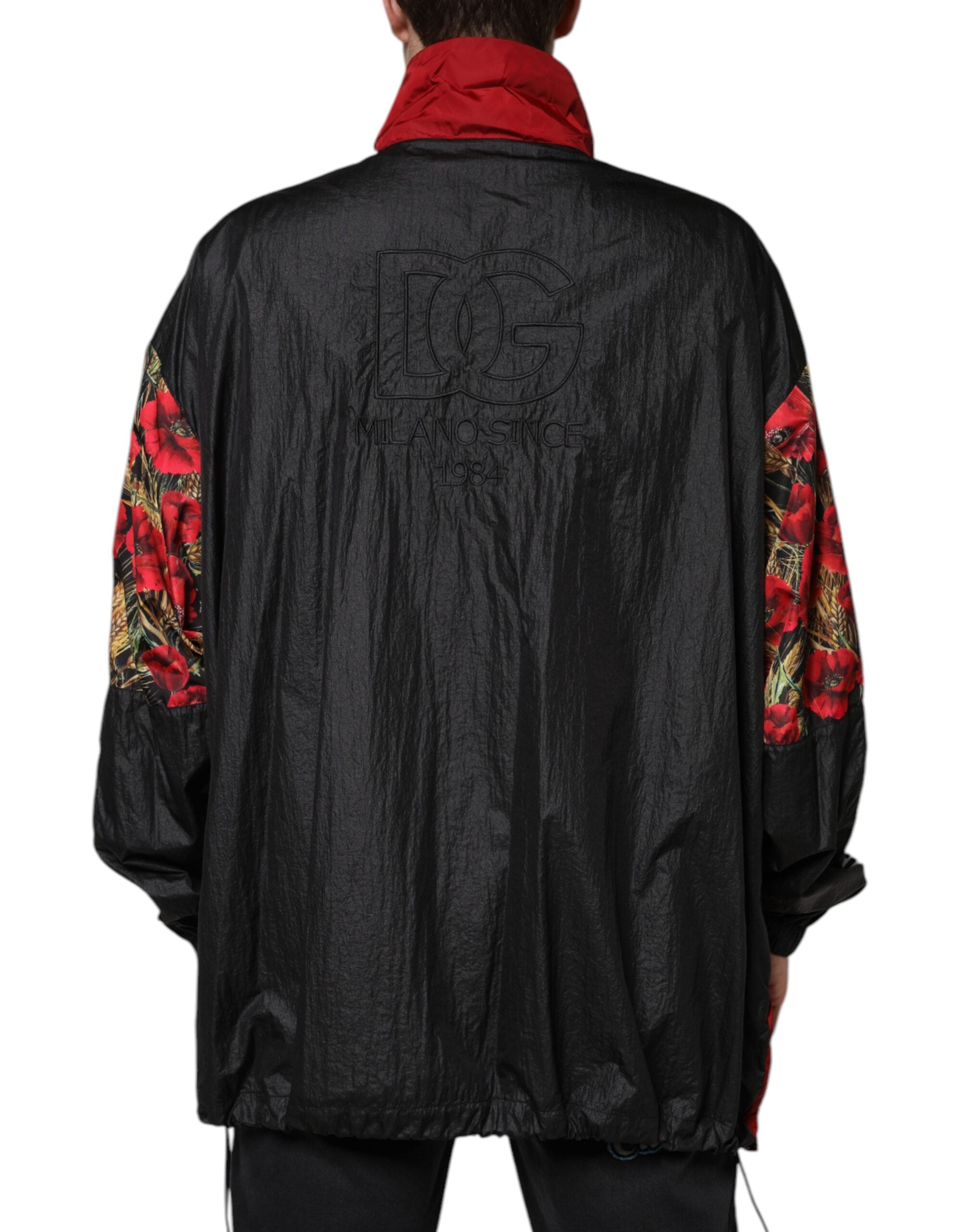 Dolce & Gabbana Herren-Strickjacke mit Reißverschluss und mehrfarbigem Patchworkmuster