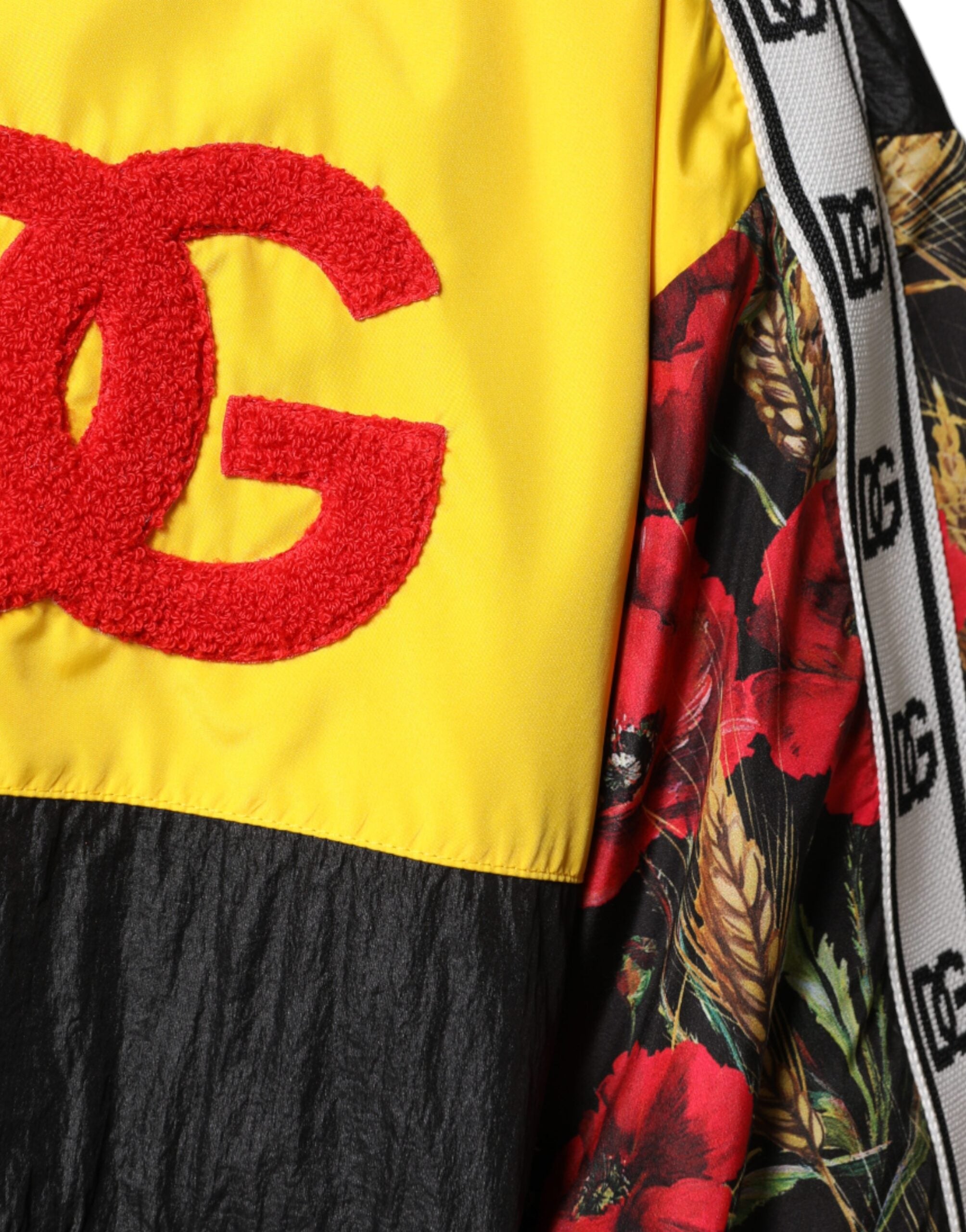 Dolce & Gabbana Herren-Strickjacke mit Reißverschluss und mehrfarbigem Patchworkmuster