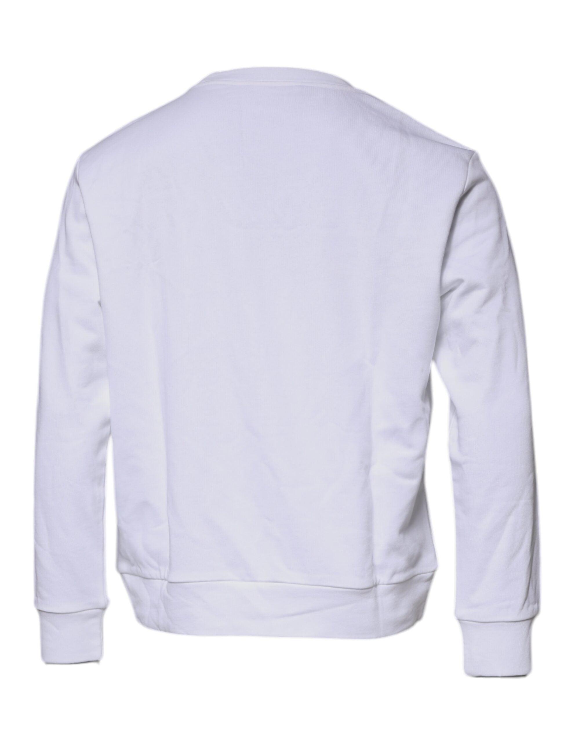 Versace Pullover mit Medusa-Stickerei am Rundhalsausschnitt, Weiß