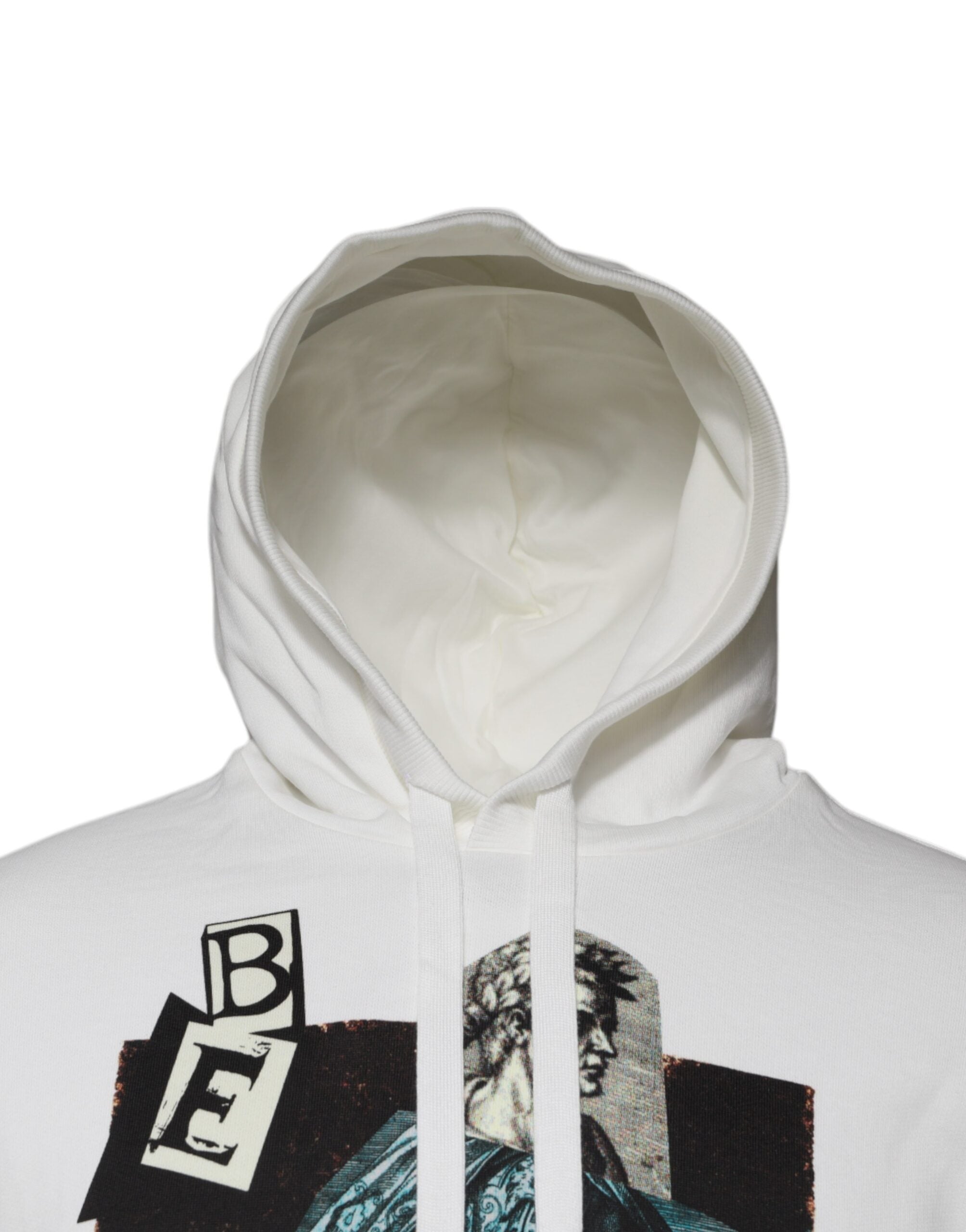 Dolce & Gabbana Weißer Caesar Baumwoll-Kapuzenpullover