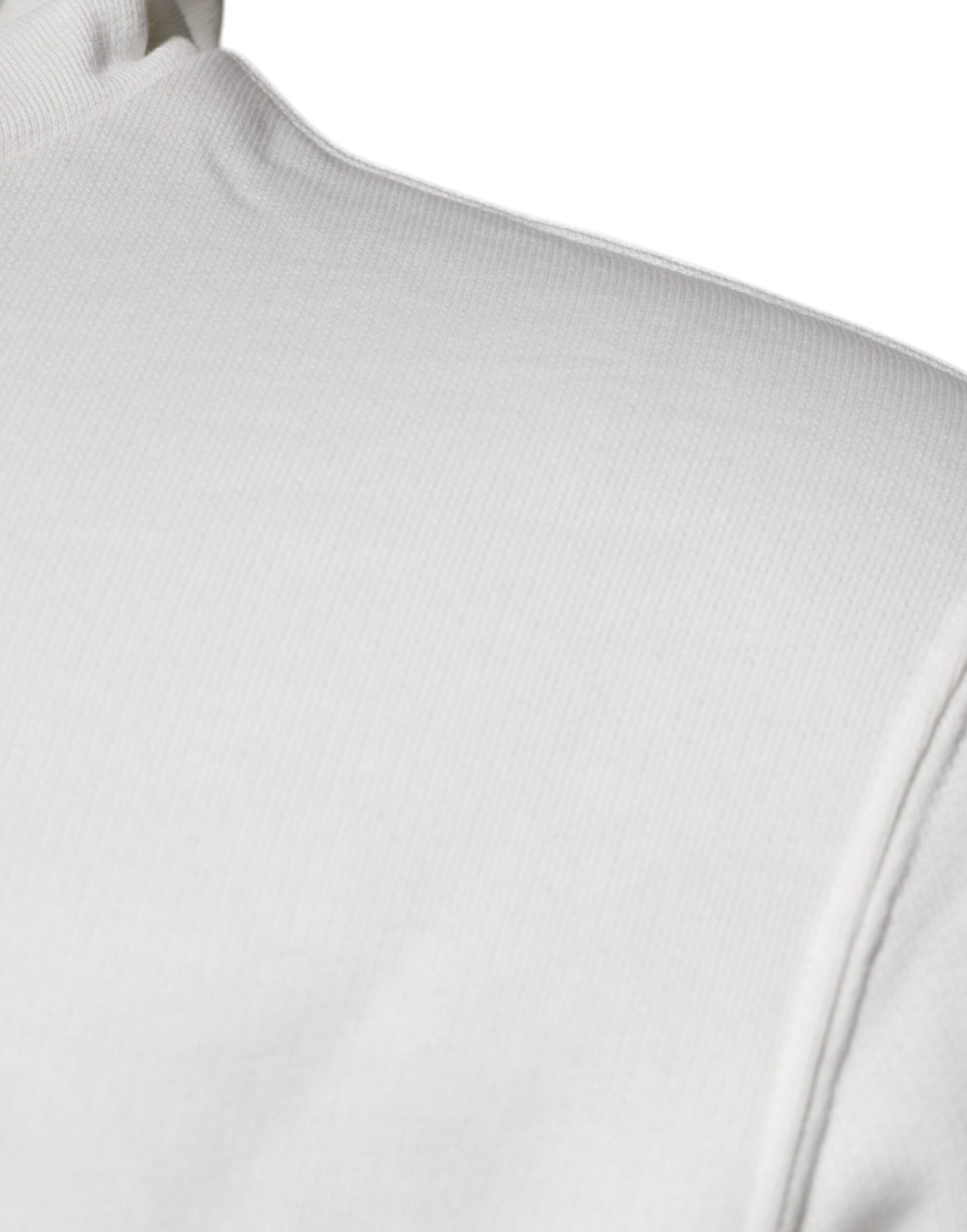 Dolce & Gabbana Weißer Caesar Baumwoll-Kapuzenpullover
