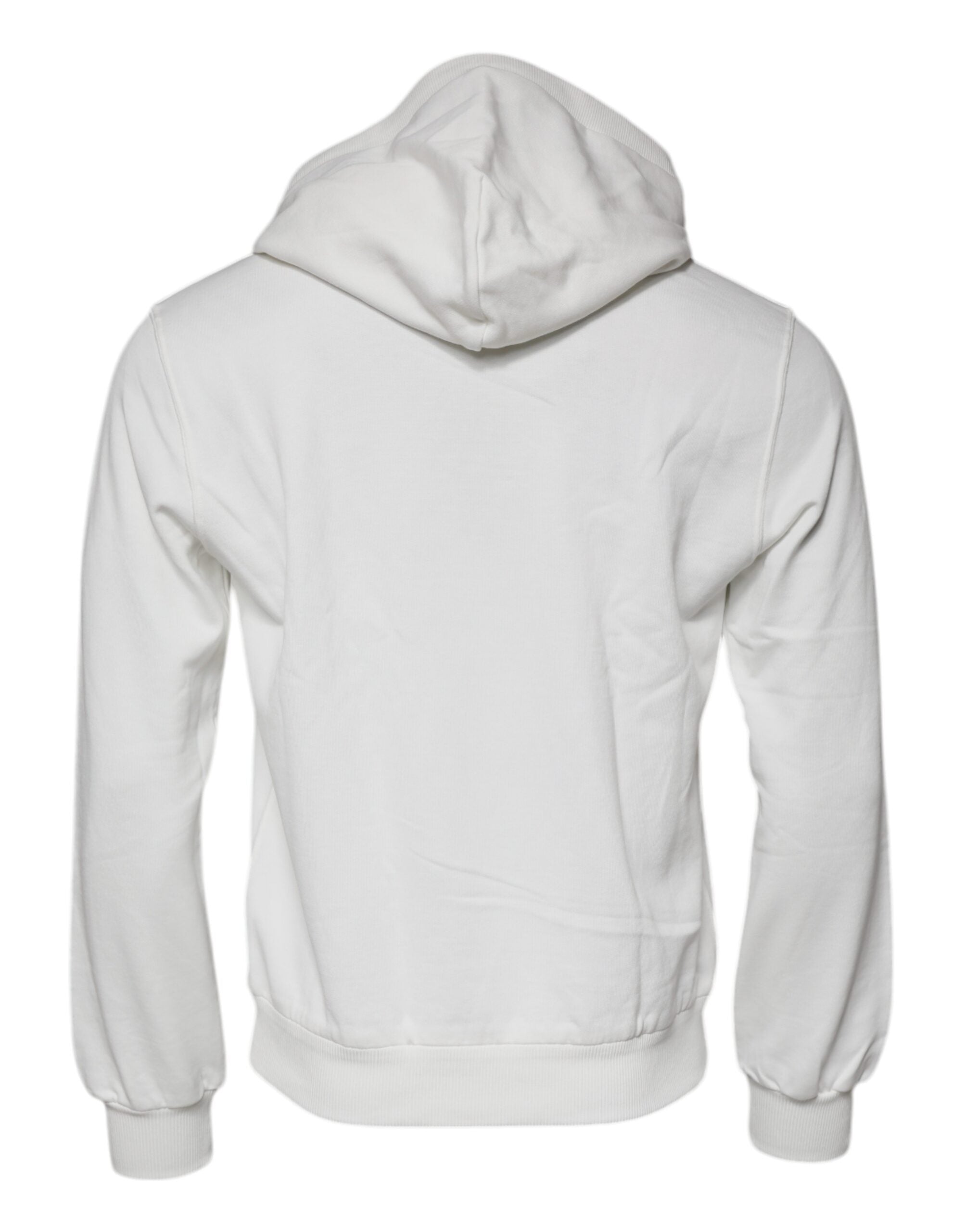 Dolce & Gabbana Weißer Caesar Baumwoll-Kapuzenpullover