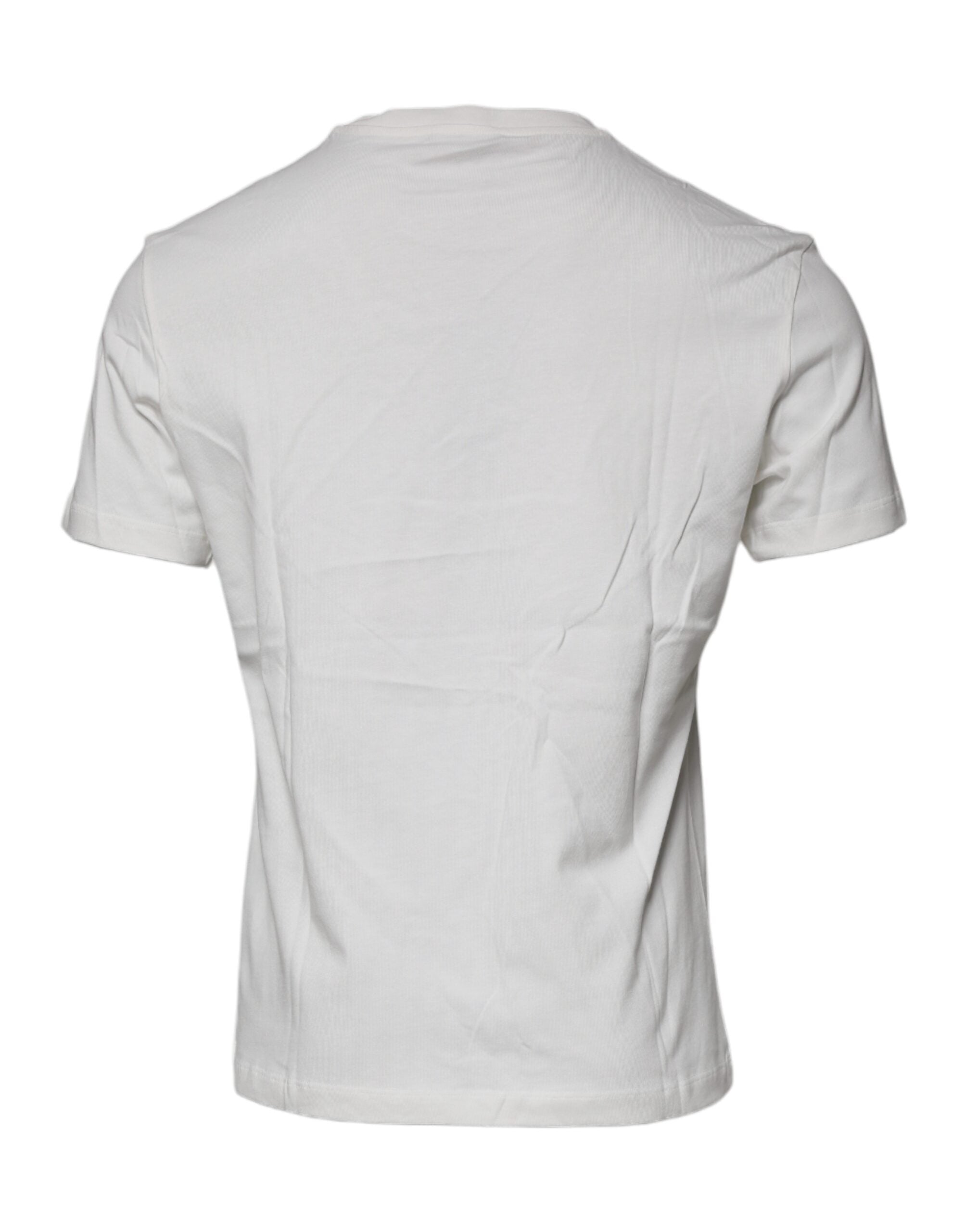Versace T-Shirt mit Medusa-Print aus Baumwolle und Rundhalsausschnitt Weiß