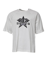 Dolce & Gabbana Wit DG Sport T-shirt met Ronde Hals en Korte Mouwen