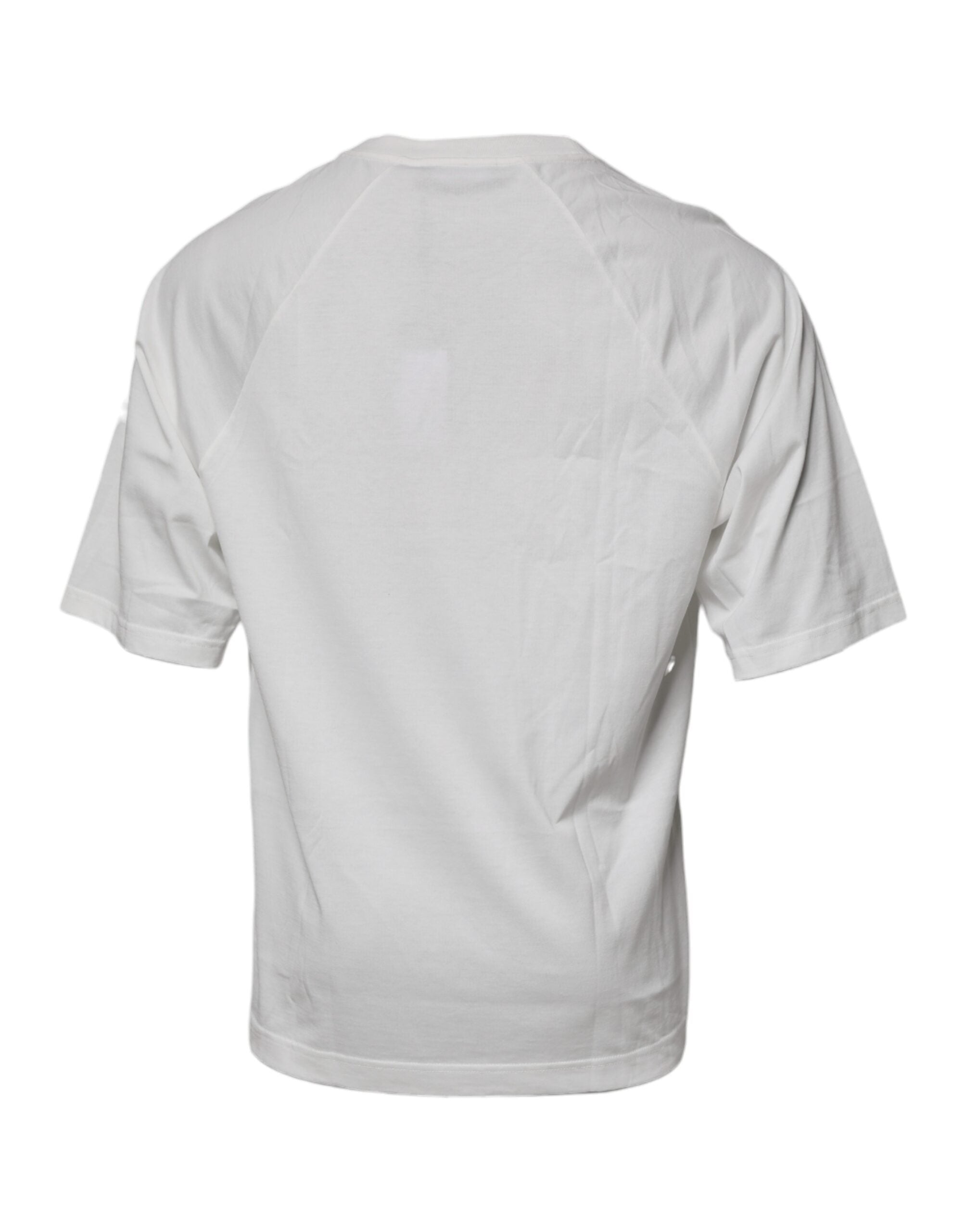 Dolce & Gabbana Wit DG Sport T-shirt met Ronde Hals en Korte Mouwen