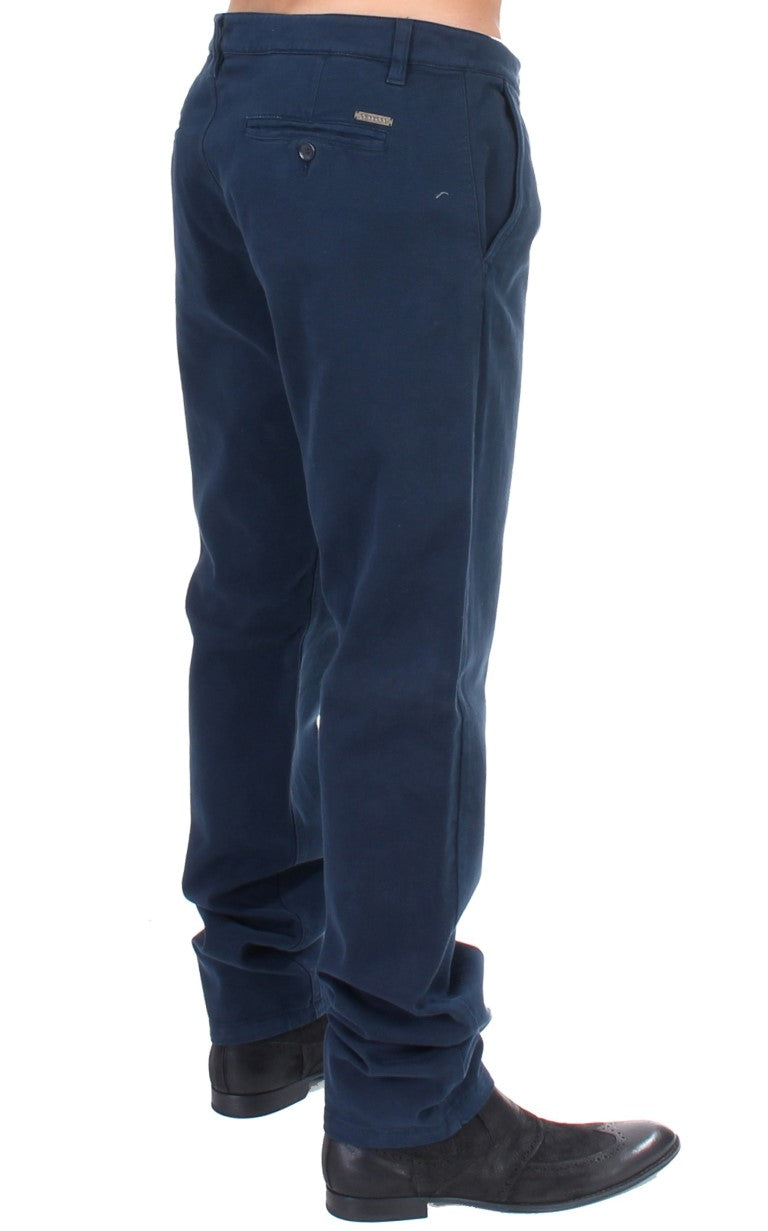 GF Ferre Blue Stretch Straight Fit Chino Broek