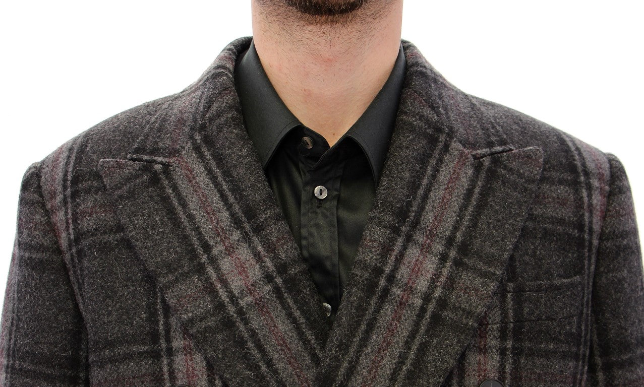 Dolce & Gabbana Grijs Double Breasted Mantels Jack