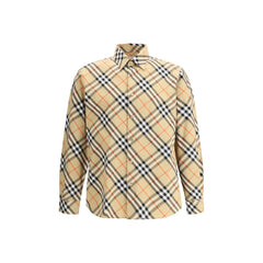Burberry Beige Katoenen Overhemd met Patroon