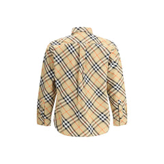 Burberry Beige Katoenen Overhemd met Patroon