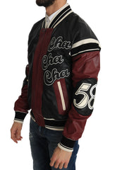 Dolce & Gabbana Leren Club Lounge Zwart Rode Jas