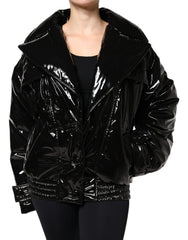 Dolce & Gabbana Zwart Polyester Blousonjack Met Knoopsluiting