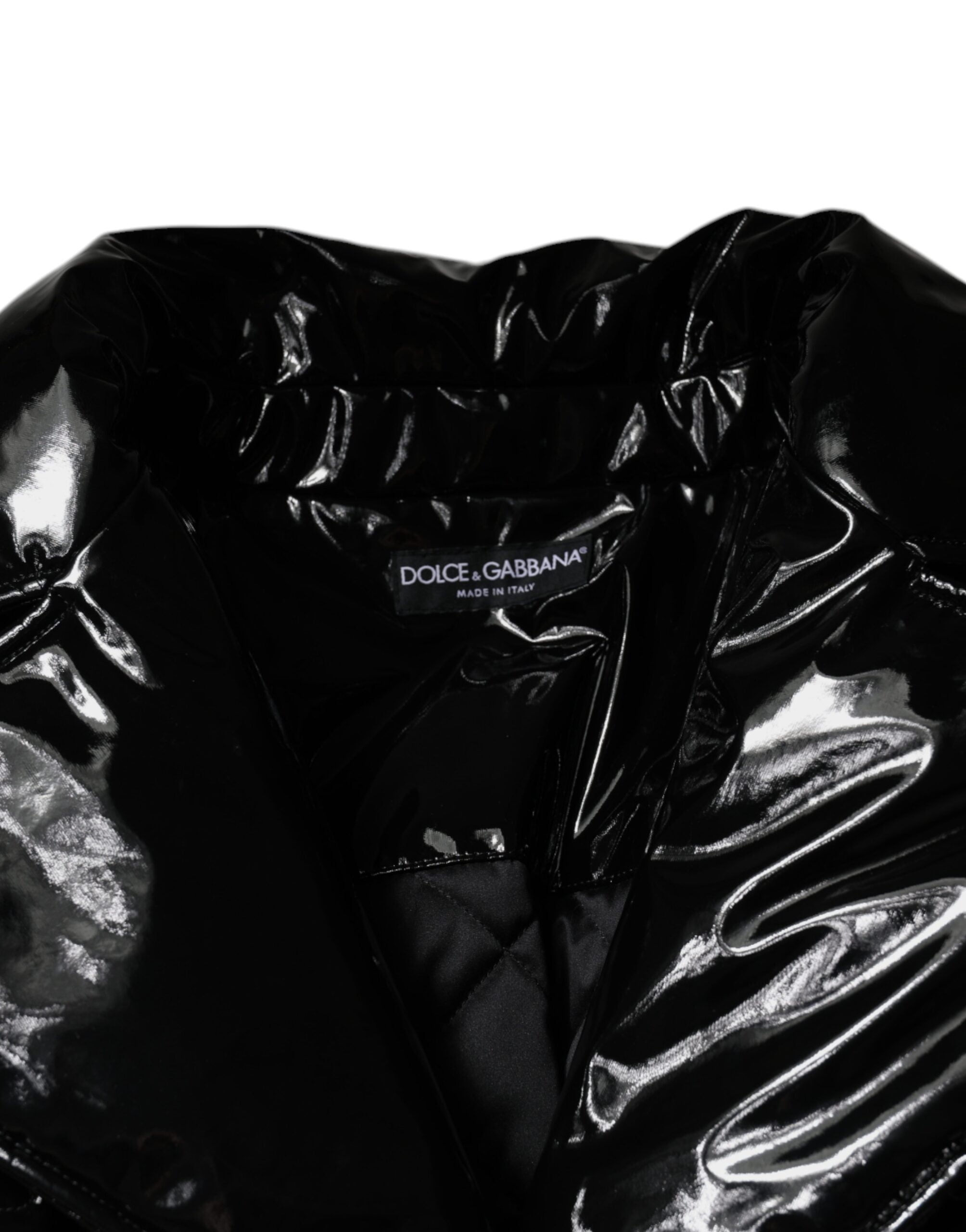 Dolce & Gabbana Zwart Polyester Blousonjack Met Knoopsluiting