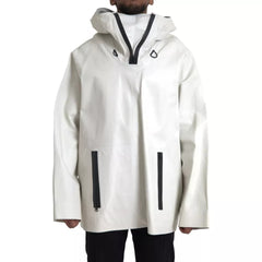 Bottega Veneta Witte Leren Waterdichte Blouson voor Heren