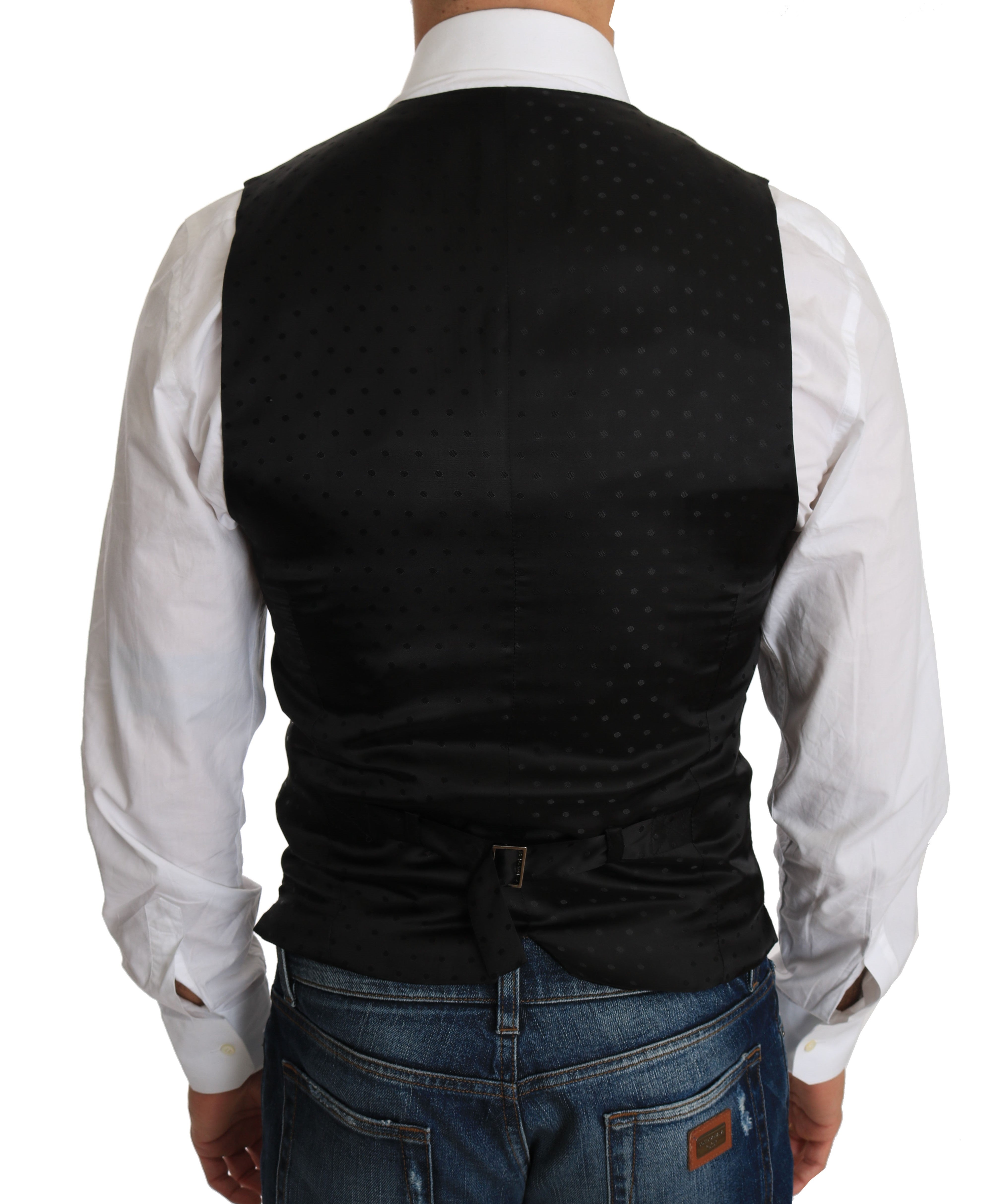 Dolce & Gabbana Schwarze Weste aus Wolle