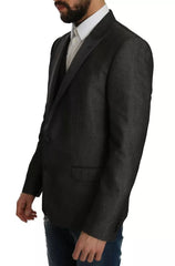 Dolce & Gabbana Grijs MARTINI 2-Delig Gilet Jasje Blazer