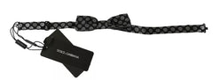 Dolce & Gabbana Schwarze Seide Kreise Herren Krawatte Fliege