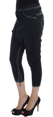 Cavalli blauwe katoenen stretch baggy relax spijkerbroek