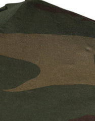 Dolce & Gabbana Baumwoll-T-Shirt mit Rundhalsausschnitt und mehrfarbigem Camouflage-Muster