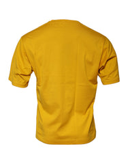 Dolce & Gabbana Dark Yellow Logo Crew Neck Short Sleeves T-shirt