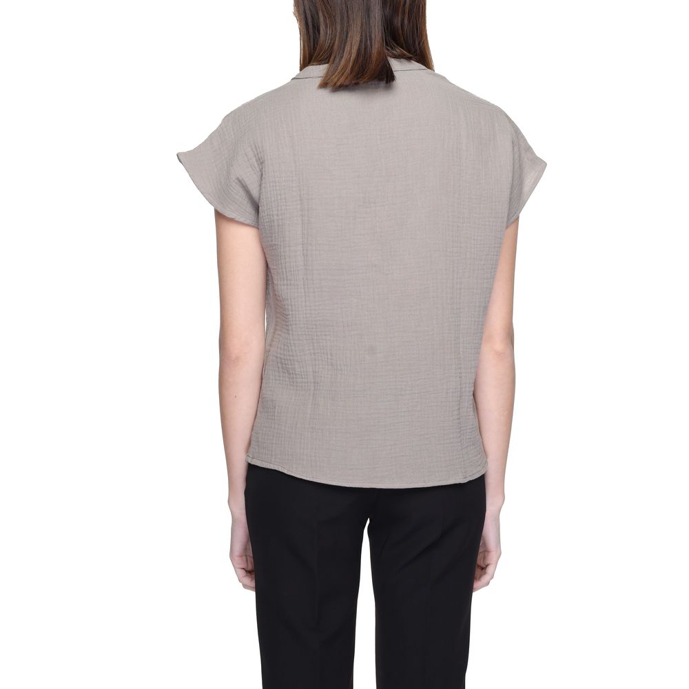 Jacqueline De Yong Beige Katoenen Blouse