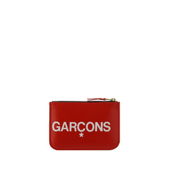 Comme Des Garçons Red Calf Leather Bos Taurus Wallet
