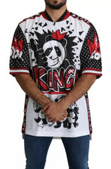 Dolce & Gabbana Wit Koningspanda Polyester T-shirt Top