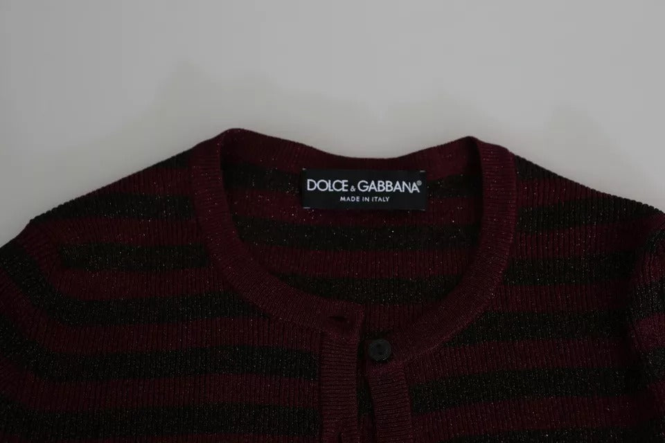 Dolce & Gabbana Zwart Rood Gestreept Damesvest