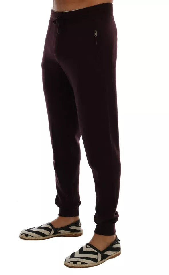 Dolce &amp; Gabbana Lila Kaschmir-Trainingshose