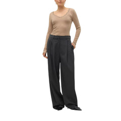 Vero Moda Graue Freizeithose aus Polyester