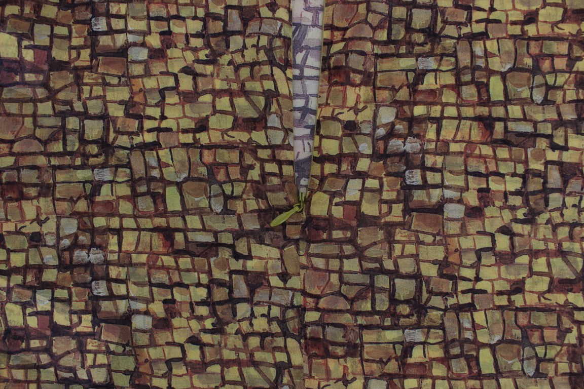 Dolce & Gabbana Zijden Blouse T-shirt met Veelkleurige Mozaïekprint