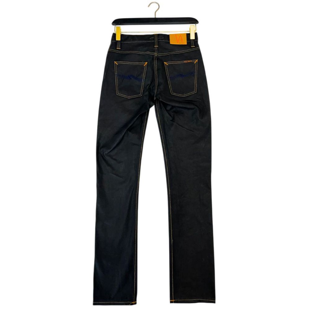 Nudie Jeans Schwarze Baumwoll-Herrenjeans