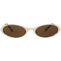 More &amp; More Sonnenbrille aus goldenem Metall